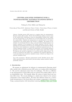 center-adjusted inference for a nonparametric bayesian random
