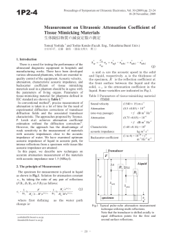 Measurement on Ultrasonic Attenuation Coefficient of Tissue