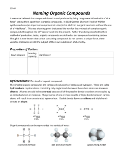 Naming Organic Compounds (2013).DOC