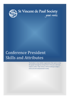 Conference President Skills and Attributes