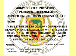 lack of strategies to cope with the reading comprehension skill in