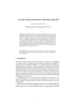 Towards a Fitness Function for Musicality using