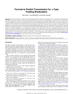 Formula to Predict Transmission for -Type Floating