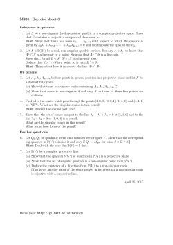 M231: Exercise sheet 8