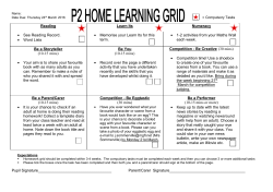 * Term 1 (weeks 1/2)