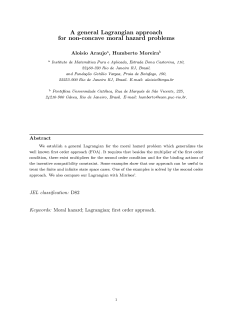 A general Lagrangian approach for nonoconcave moral hazard