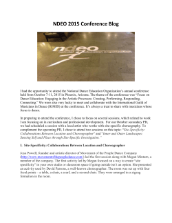 NDEO 2015 Conference Blog