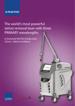 The world&Otilde;s most powerful tattoo removal laser with