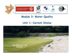 Module 3: Water Quality Unit 1: Current Status