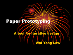 Paper Prototyping