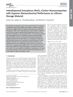 Interdispersed Amorphous MnOxCarbon
