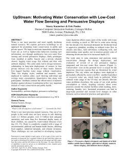 UpStream: Motivating Water Conservation with Low
