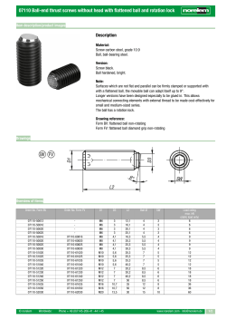 07110 Ball-end thrust screws without head with flattened