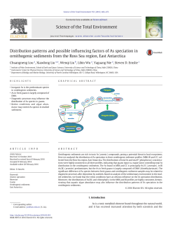 Distribution patterns and possible influencing factors of As