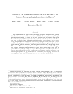 Estimating the impact of microcredit on those who