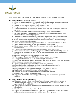 ONE HUNDRED THINGS YOU CAN DO TO PROTECT