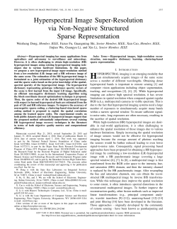 Hyperspectral Image Super-Resolution via Non