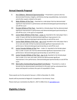 Annual Awards Proposal Eligibility Criteria