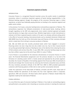 Important segment of banks