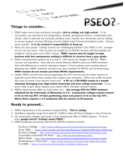 Things to consider when considering PSEO