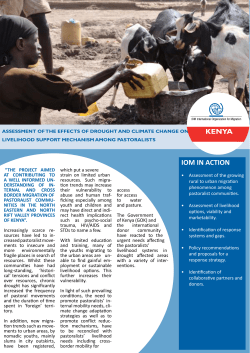Assessment of the Effects of Drought and Climate Change on the