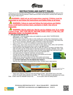 Slide and Surf Instructions