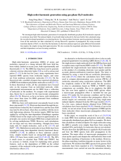 High-order-harmonic generation using gas