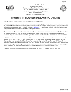 instructions for completing the renovation firm application