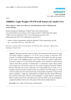 ARBRES: Light-Weight CW/FM SAR Sensors for Small UAVs