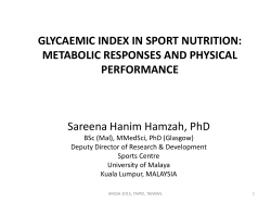 Glycaemic Index in Sport Nutrition
