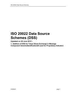 DSS in ISO 20022