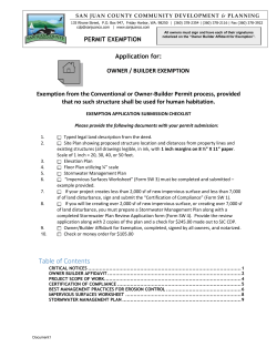 Owner Builder Exemption (DOC)