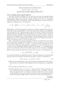 Sheet 10 - Universit&auml;t zu K&ouml;ln