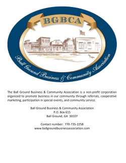 The Ball Ground Business and Community Association is offering
