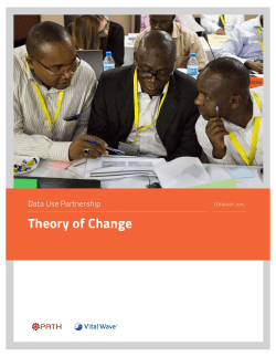 Data Use Partnership: Theory of Change