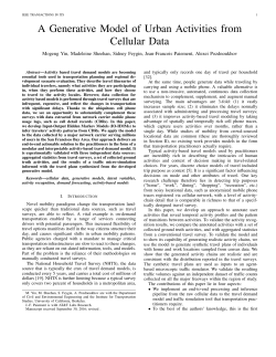A Generative Model of Urban Activities from Cellular Data