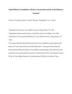 School District Consolidation: Market Concentration and the Scale