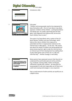 page notes - Digital Citizenship