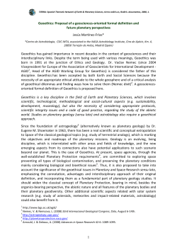 1 Geoethics: Proposal of a geosciences