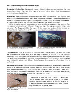 12-5 What are symbiotic relationships?