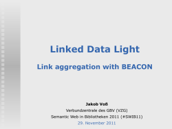 Linked Data Light - Link aggregation with BEACON