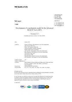 Development of a mechanistic model for the Advanced REACH Tool