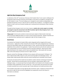 Light the Way Emergency Fund Application (To