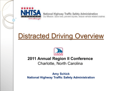 NHTSA`s Distracted Driving Program