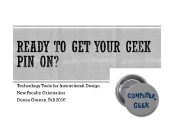 Fall 2016 Technology Presentation