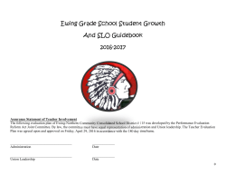 Ewing Northern Teacher Evaluation Student Growth Plan