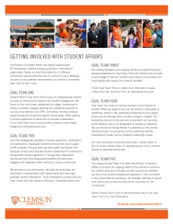 getting involved with student affairs