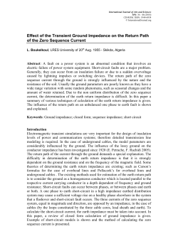 Effect of the Transient Ground Impedance on the Return Path of the