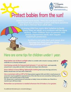 Protect babies from the sun!