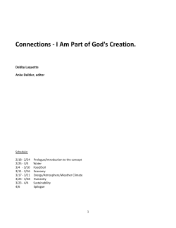 Connections - I Am Part of God`s Creation.